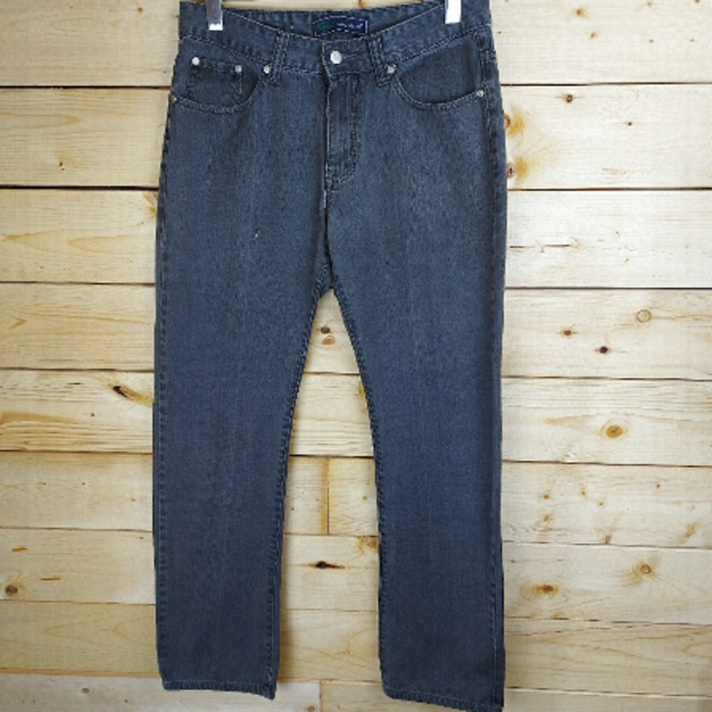 LACOSTE Gray  men's jeans  size 34 fits 30-31 straight leg